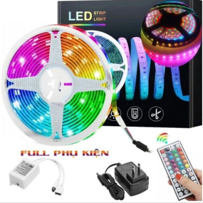 BỘ DÂY ĐÈN LED NHIỀU MÀU 5M CÓ KEO