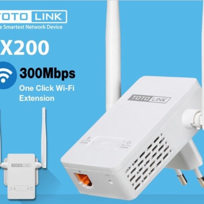 KHUẾCH ĐẠI WIFI TOTO LINK EX200, 300MBPS